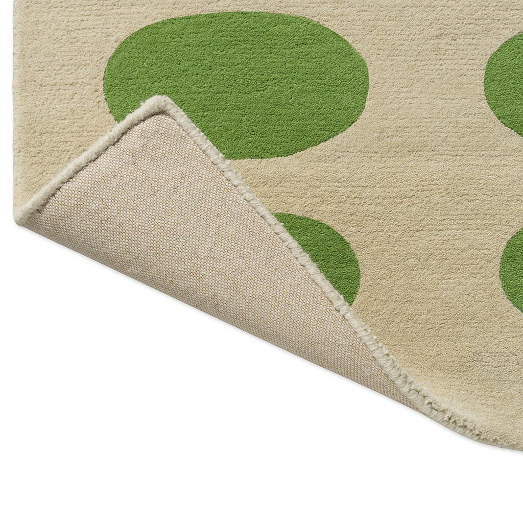 Optical Green / Cream Rug | Size: 250 × 350 cm