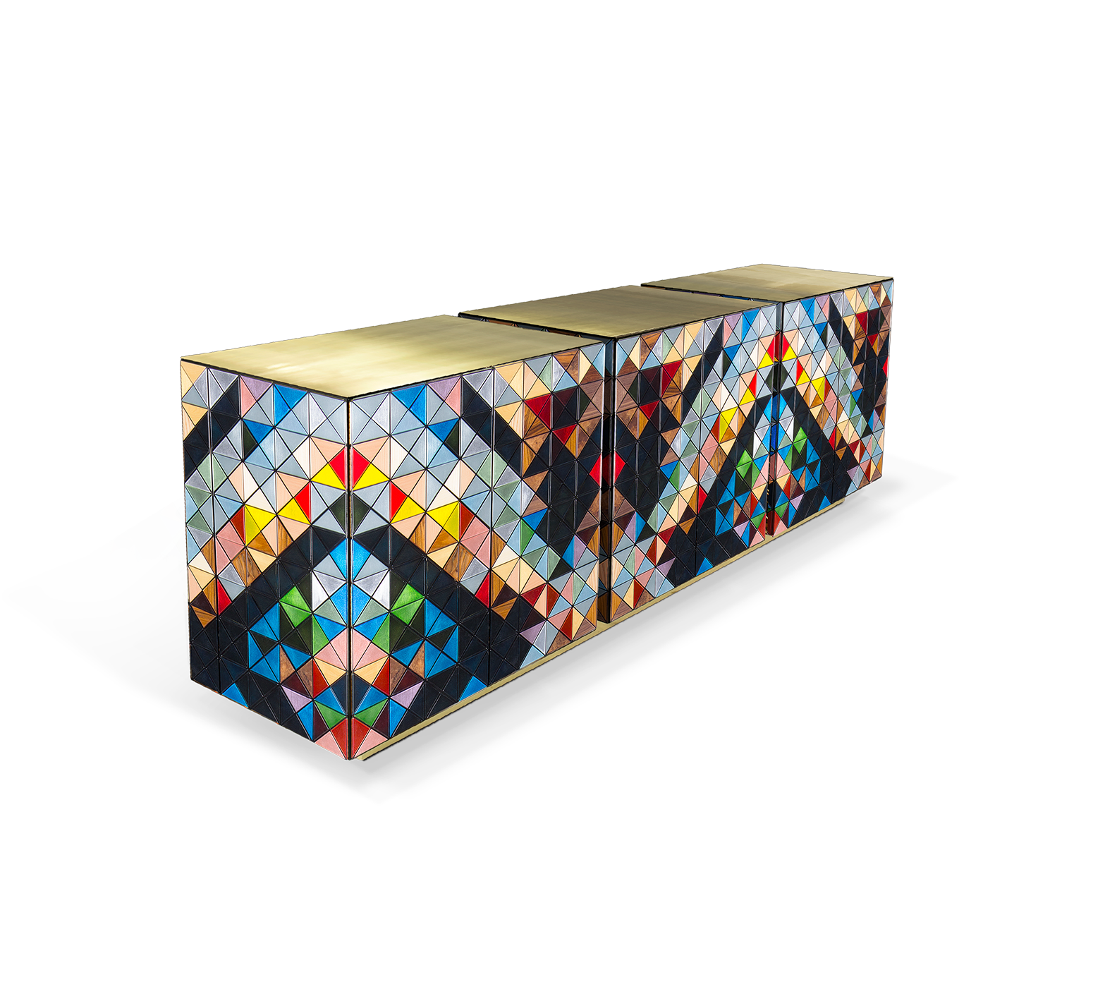 Mosaic Multi-Tone Deluxe Sideboard
