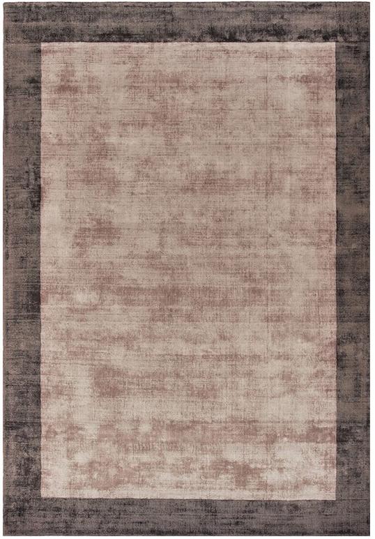 Monalisa Border Brown Viscose Rug
