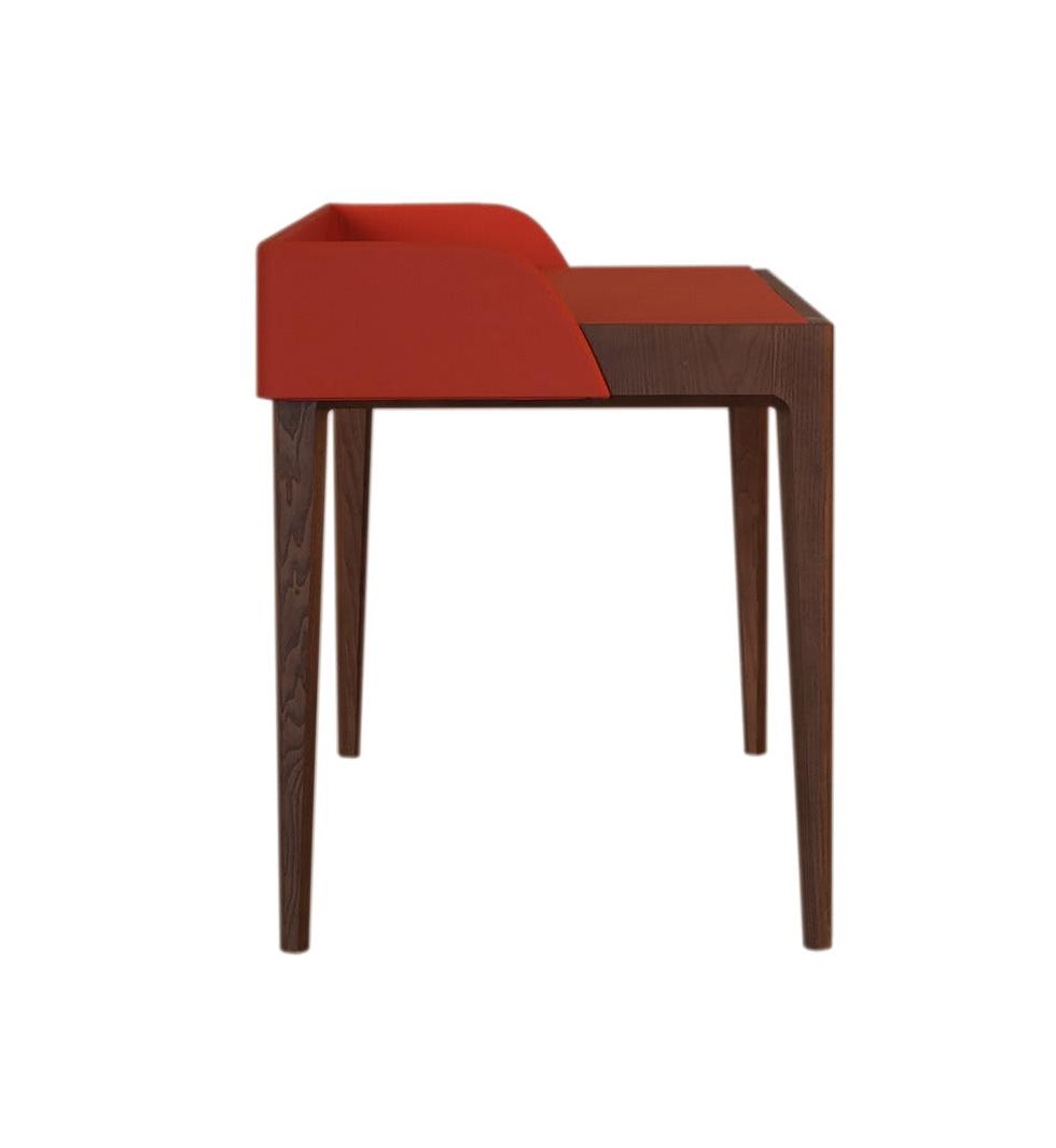 Bellagio Red Leather Upholstery Desk