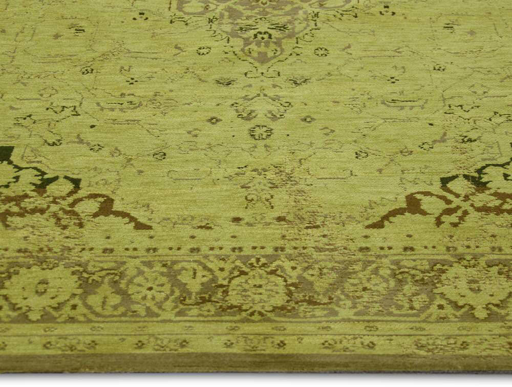 Heriz Olive Rug by Louis de Poortere | Size: 230 x 230 cm