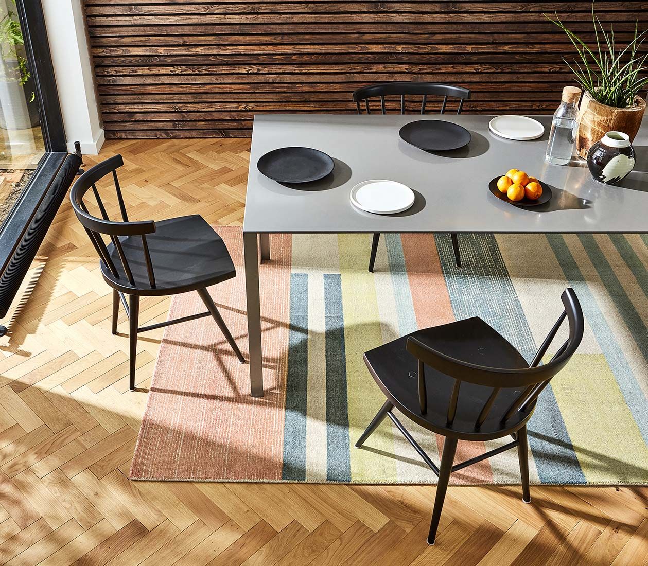 Straight Lines Handwoven NZ Wool Rug