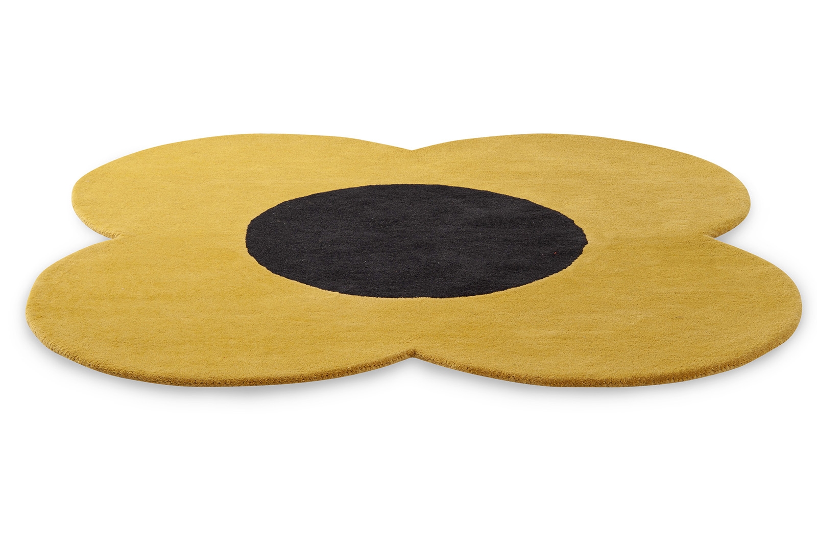Flower Yellow Handtufted Premium Rug