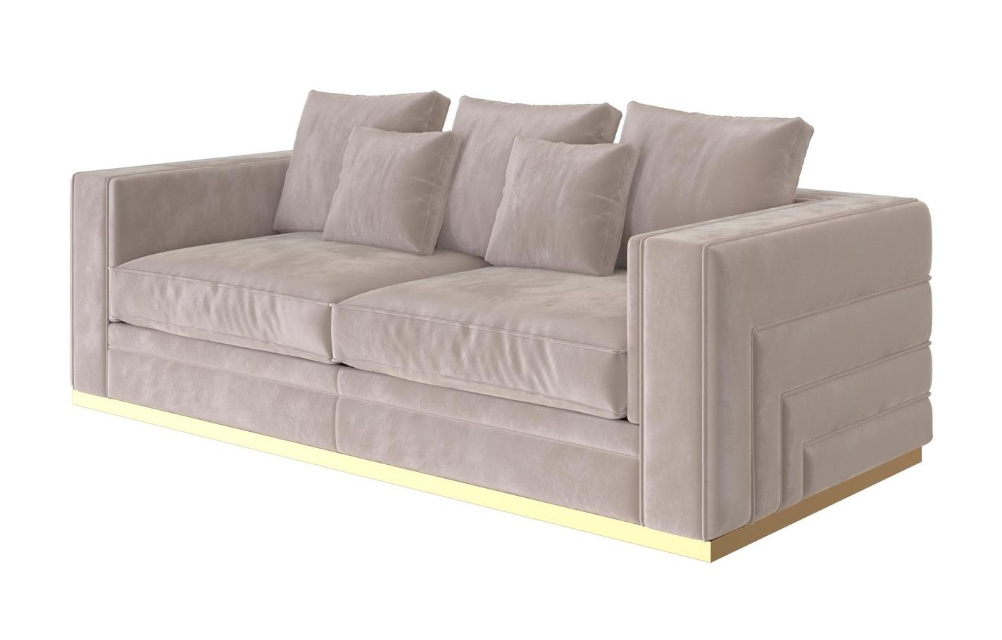 Labyrinth Beige Italian Sofa