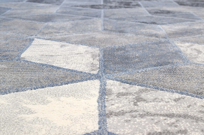 Geometric Grey Modern Rug | Size: 200 x 290 cm
