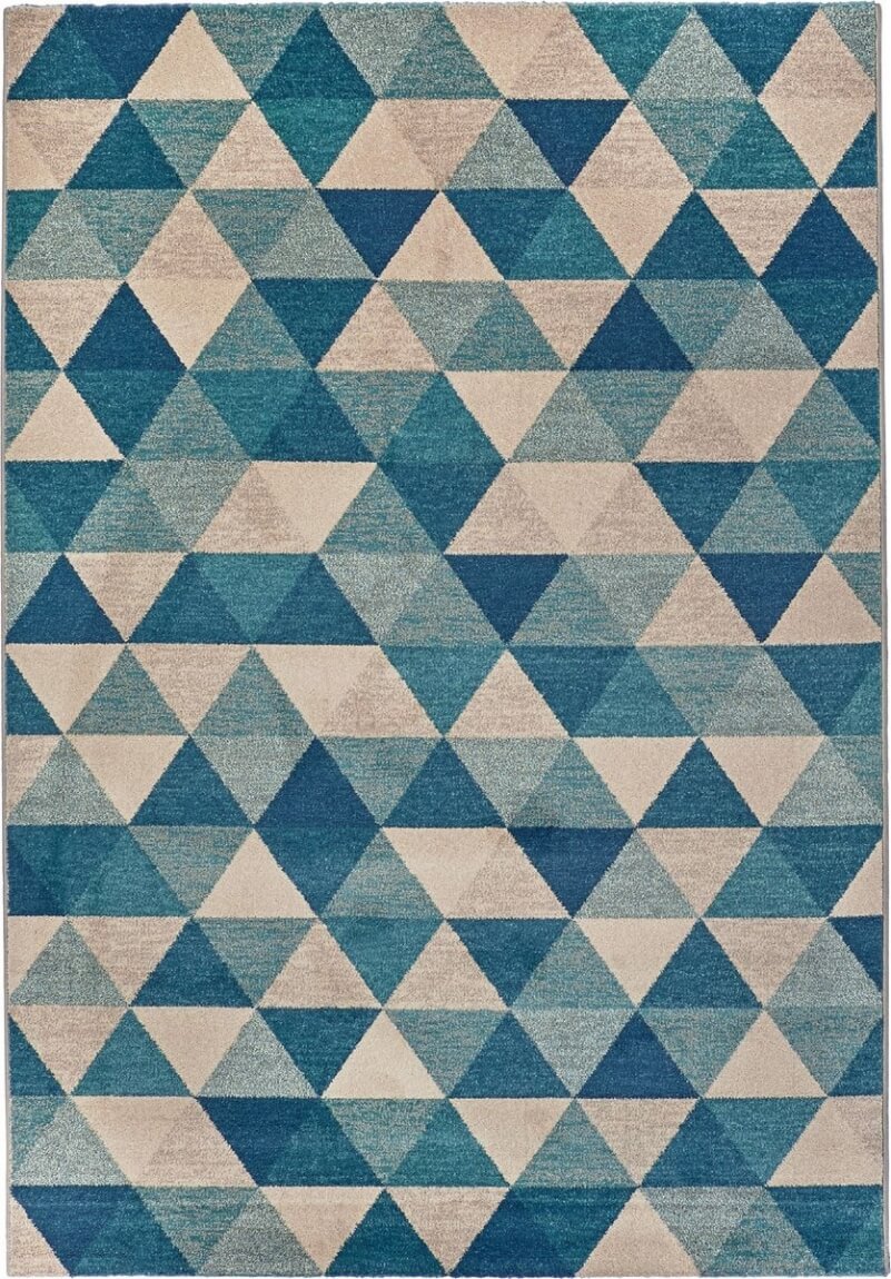 Heat-Set 100% Polypropylene Blue Indoor / Outdoor Rug Capri 32381/6287 | Size: 133 x 195 cm