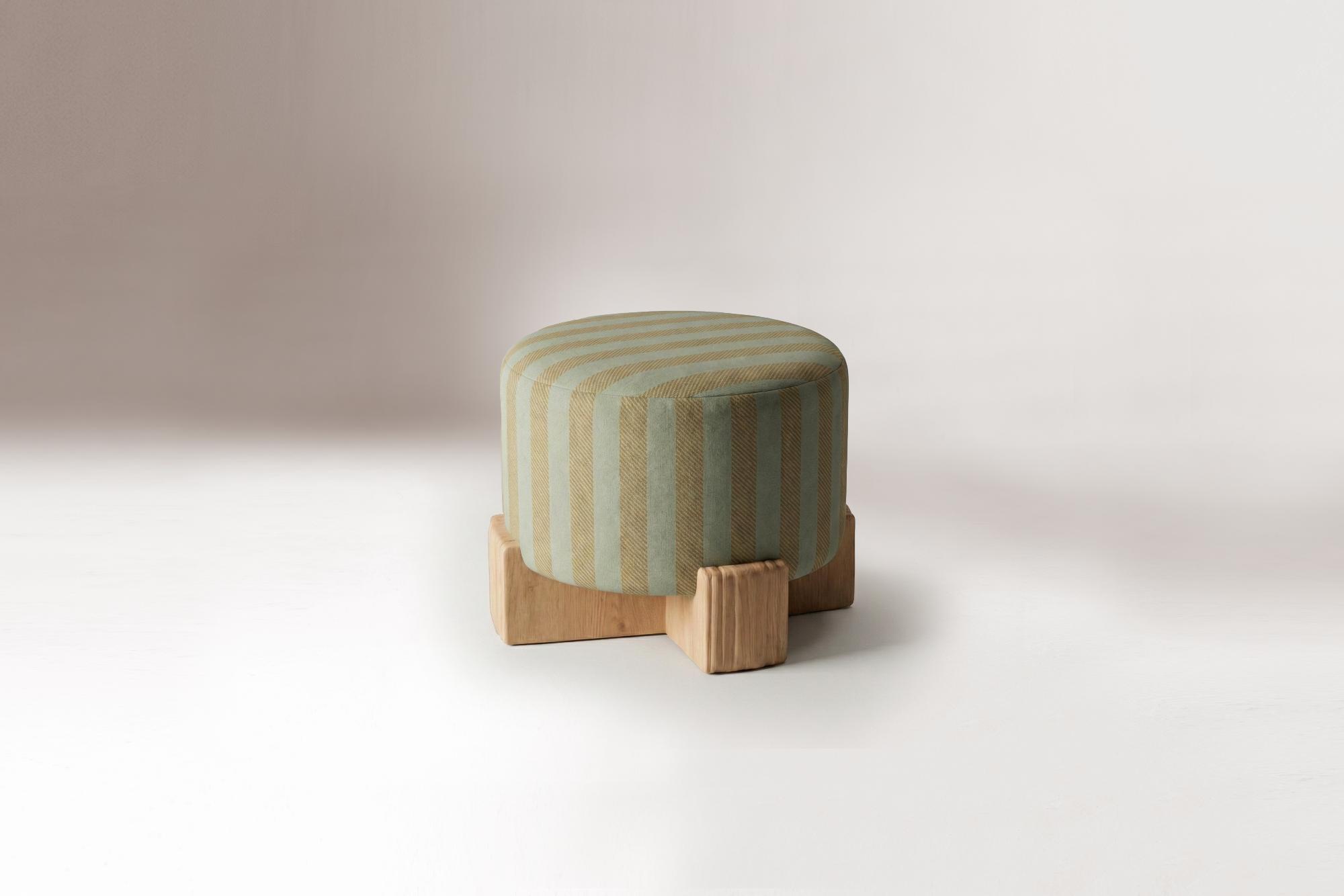 Twin Round Pouf