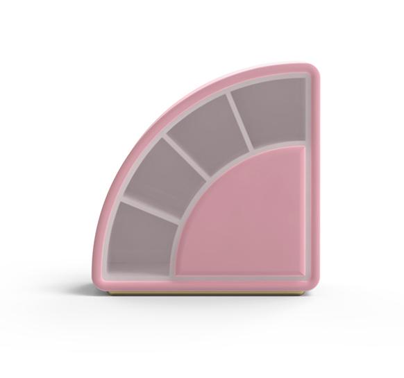 Sweet Swirl Pink Slice Shelf