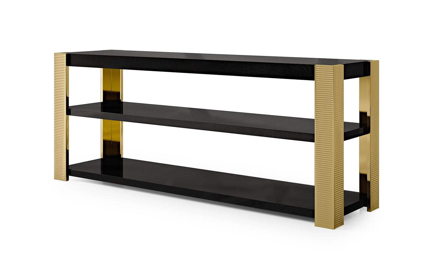 Exquisite Three-Shelf Console