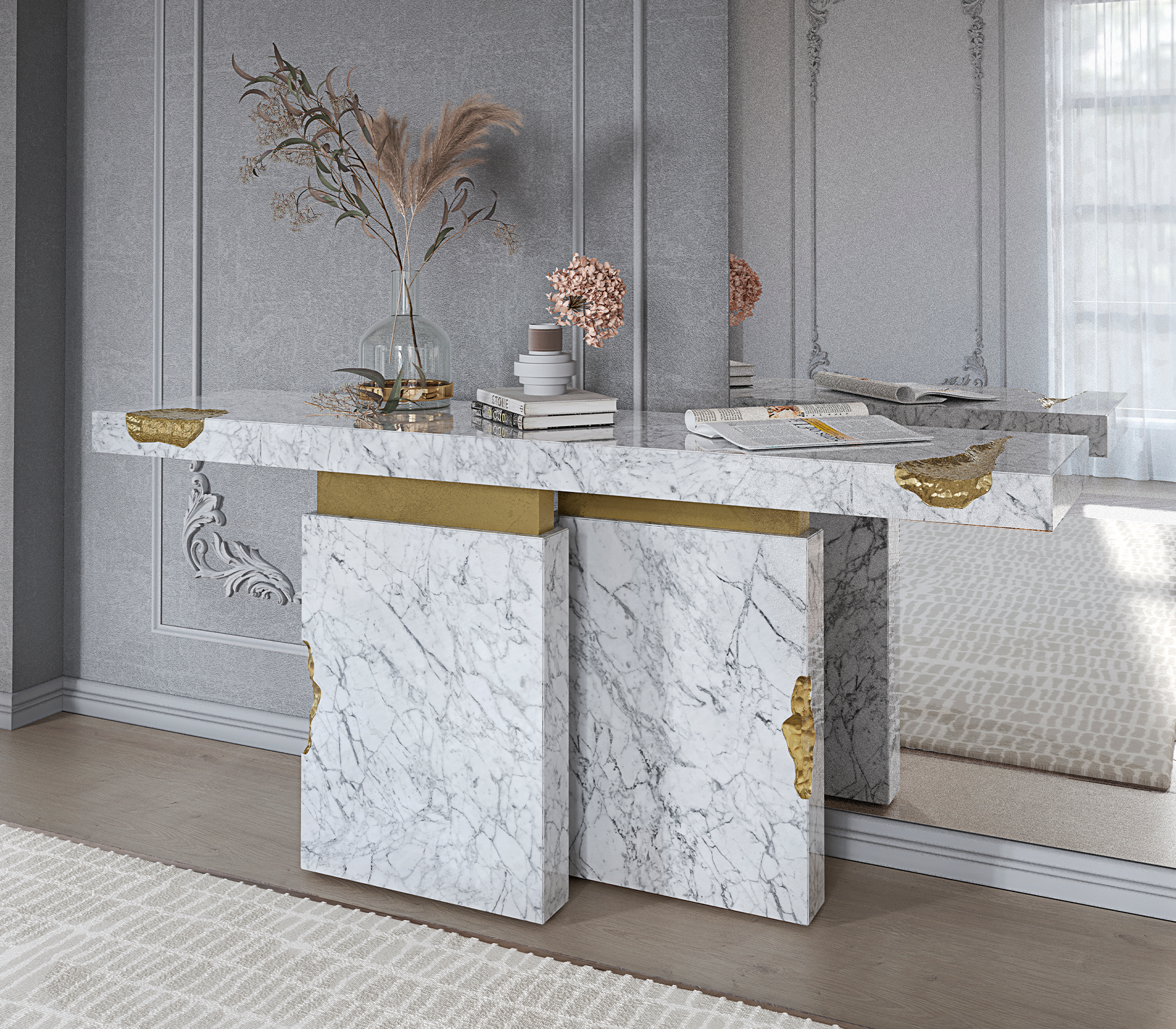 Dominion Carrara Designer Console