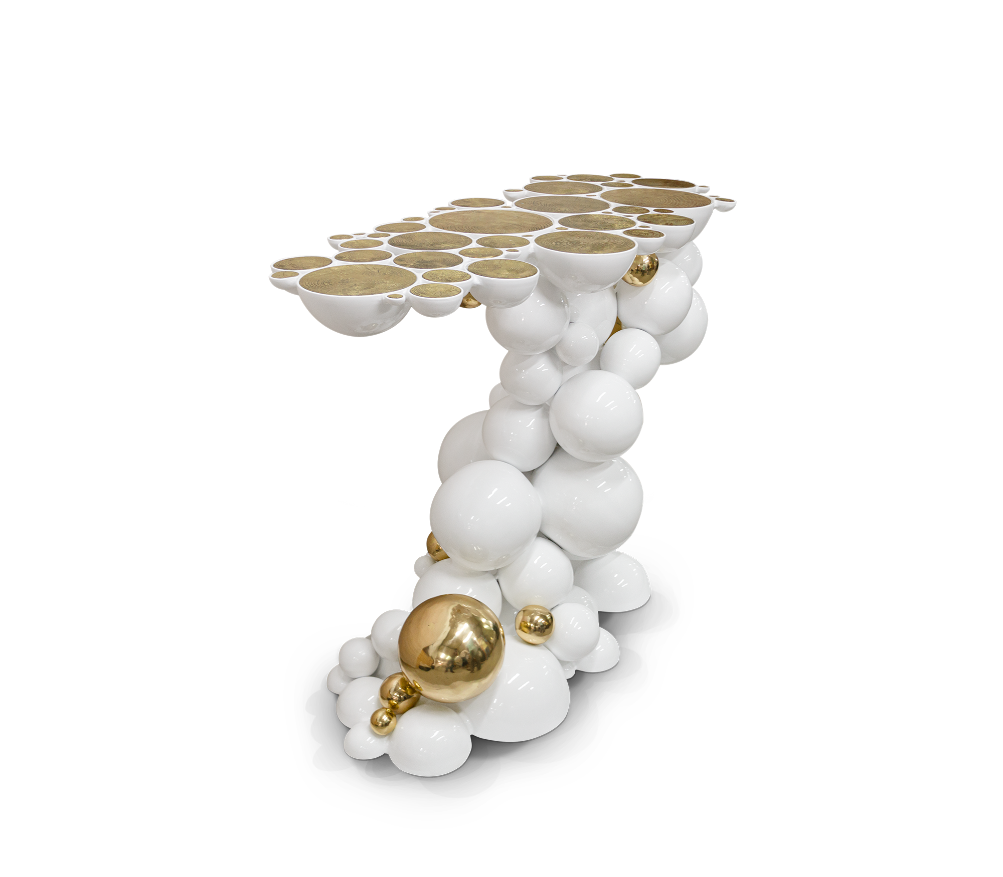 Orbit White Luxe Console