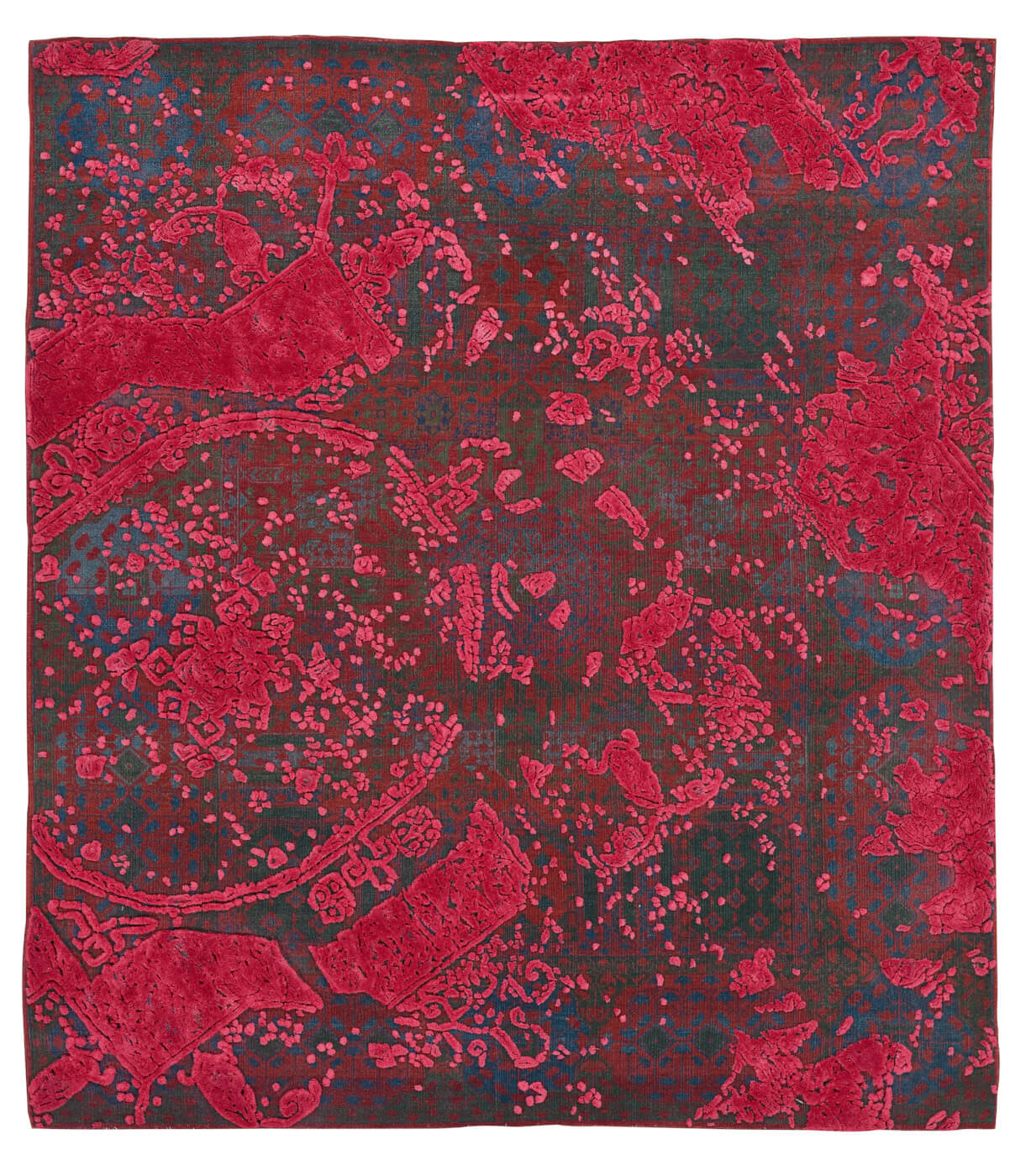 Malena Red Hand-woven Luxury Rug ☞ Size: 200 x 300 cm