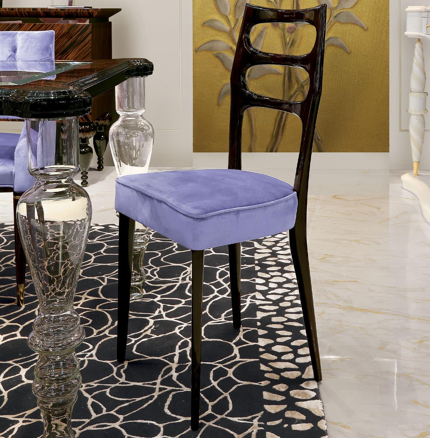Lacquered Brown High-Gloss Chair