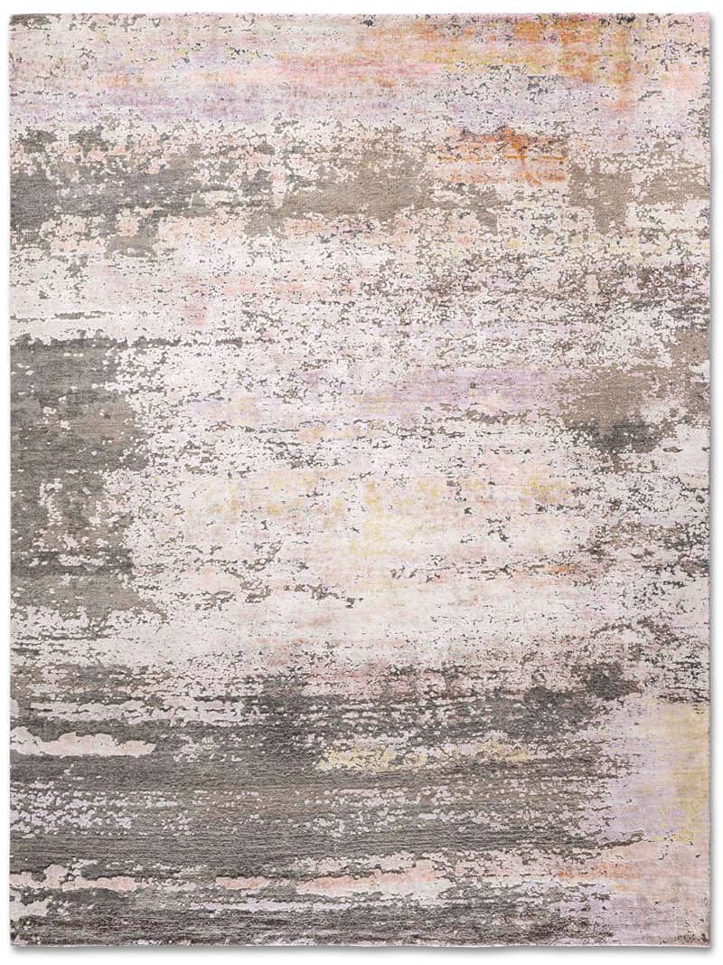 Soft Pink Luxury Silk / Wool Rug | Size: 183 x 274 cm
