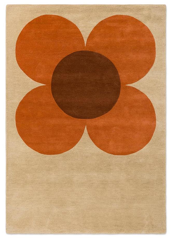 Flower Pumpkin / Ecru Rug