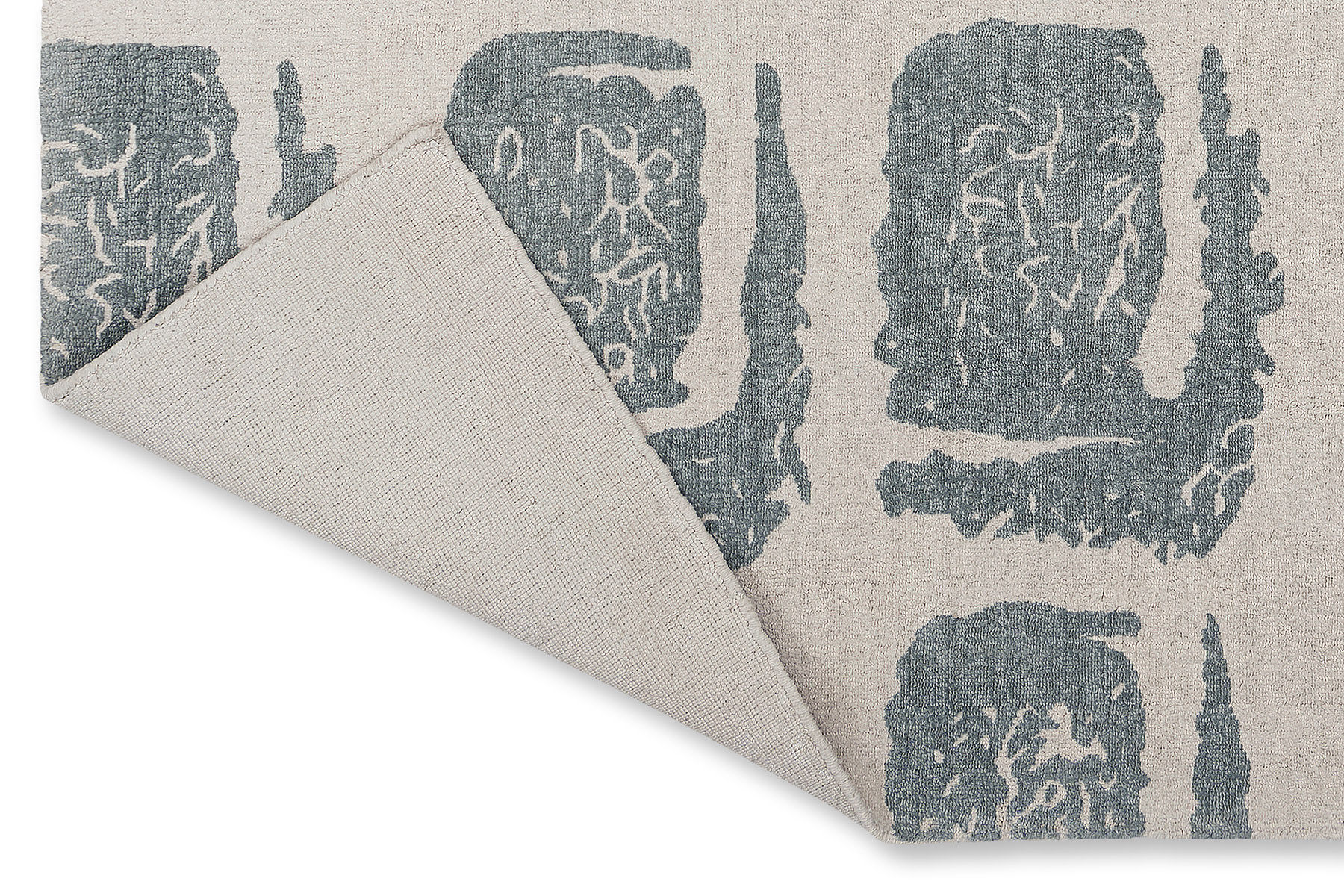 Woodblock Grey Designer Rug | Size: 250 x 350 cm