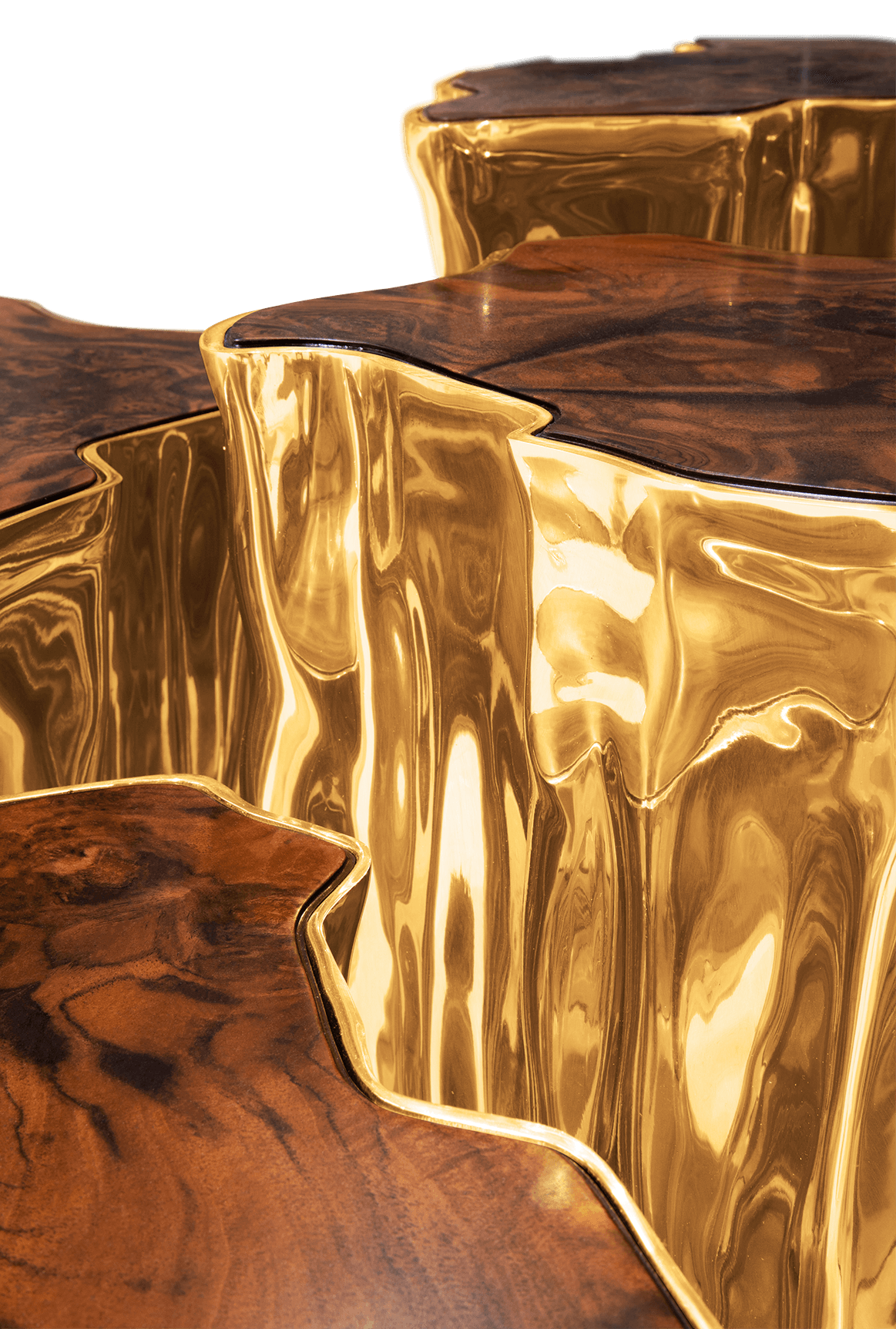 Walnut Finish Designer Coffee Table