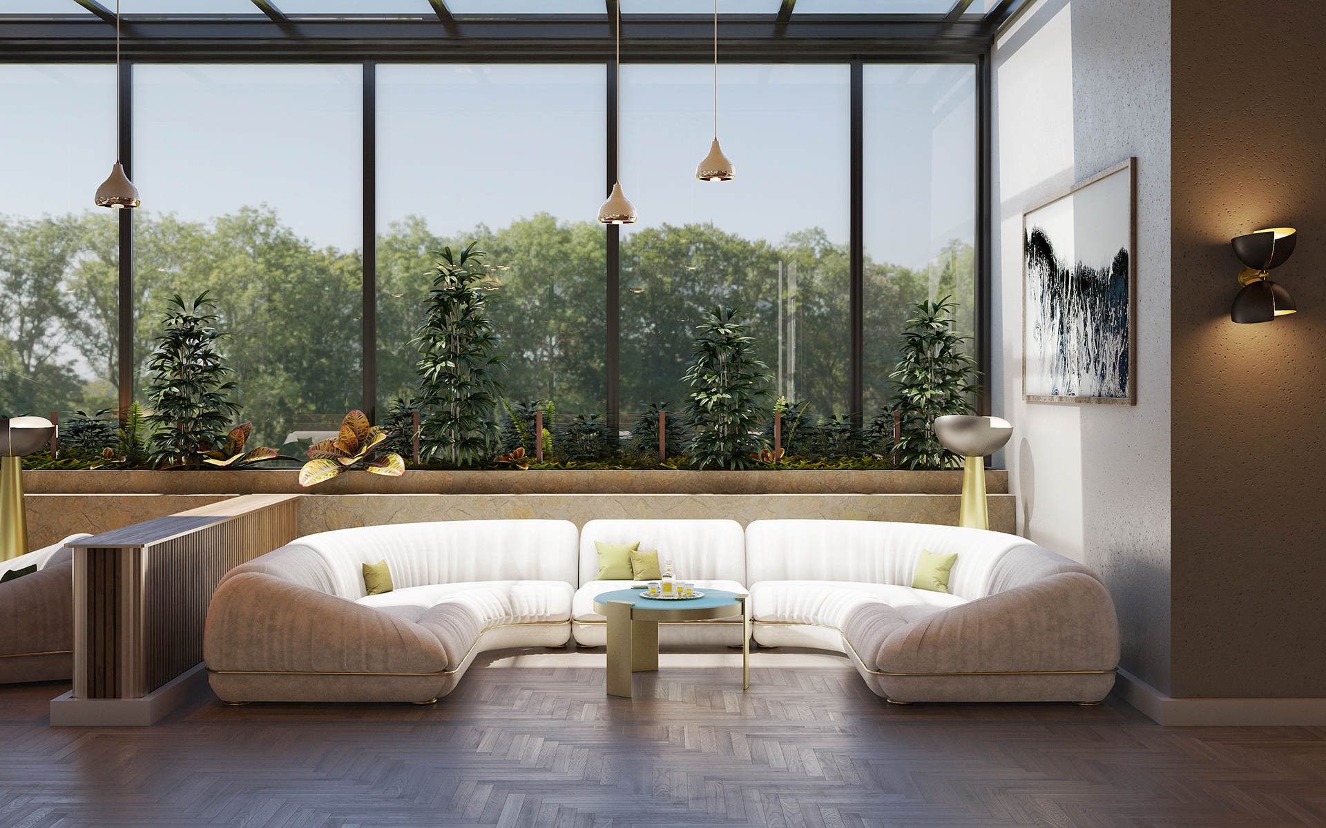 Elegant Beam Suspension Lamp - 3