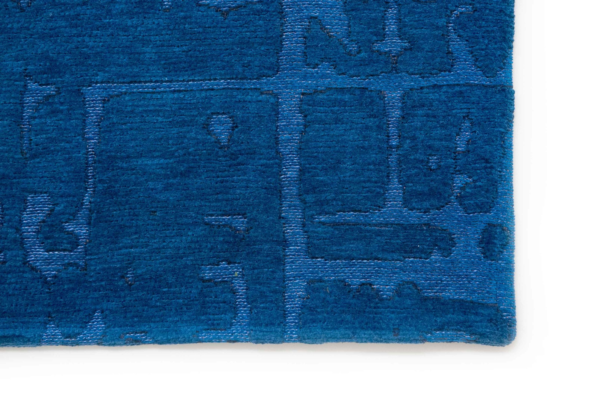 Blue Belgian Flatwoven Rug ☞ Size: 280 x 390 cm