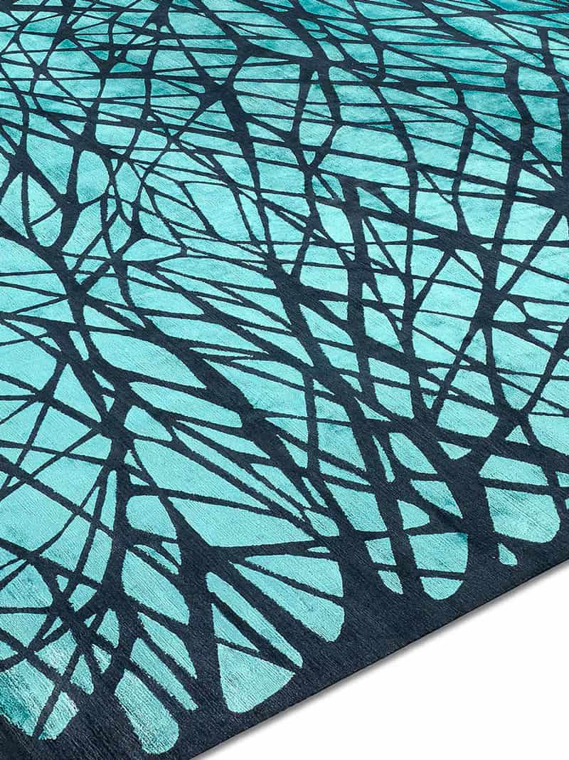 Dresden Turquoise Luxury Hand-Woven Rug