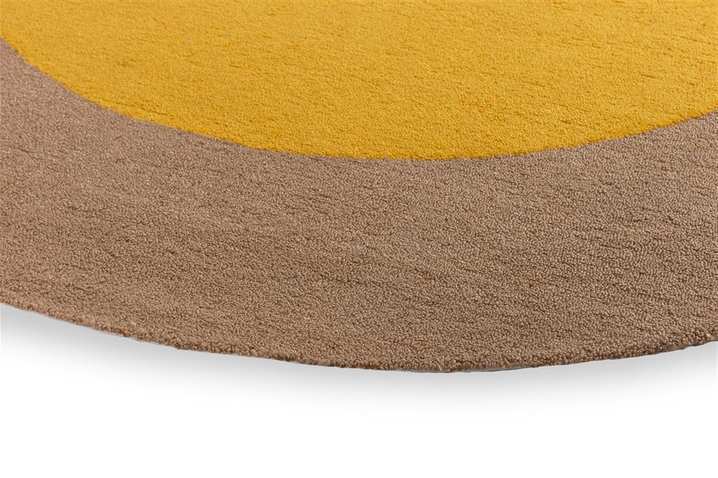 Festival Round Yellow Fresco Rug | Size: Ø 150 cm