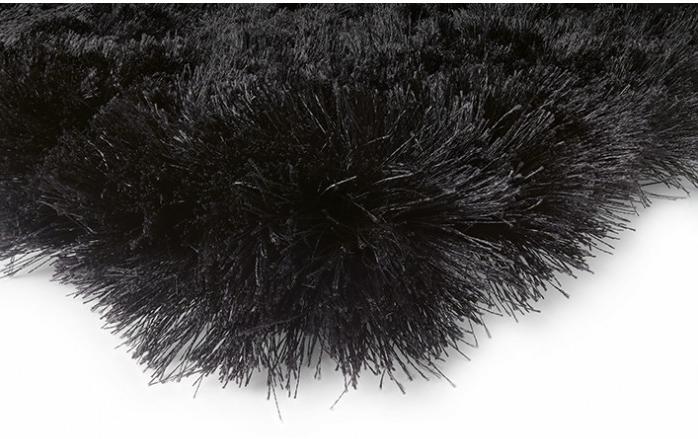 Plain Shaggy Black Rug | Size: 60 x 120 cm