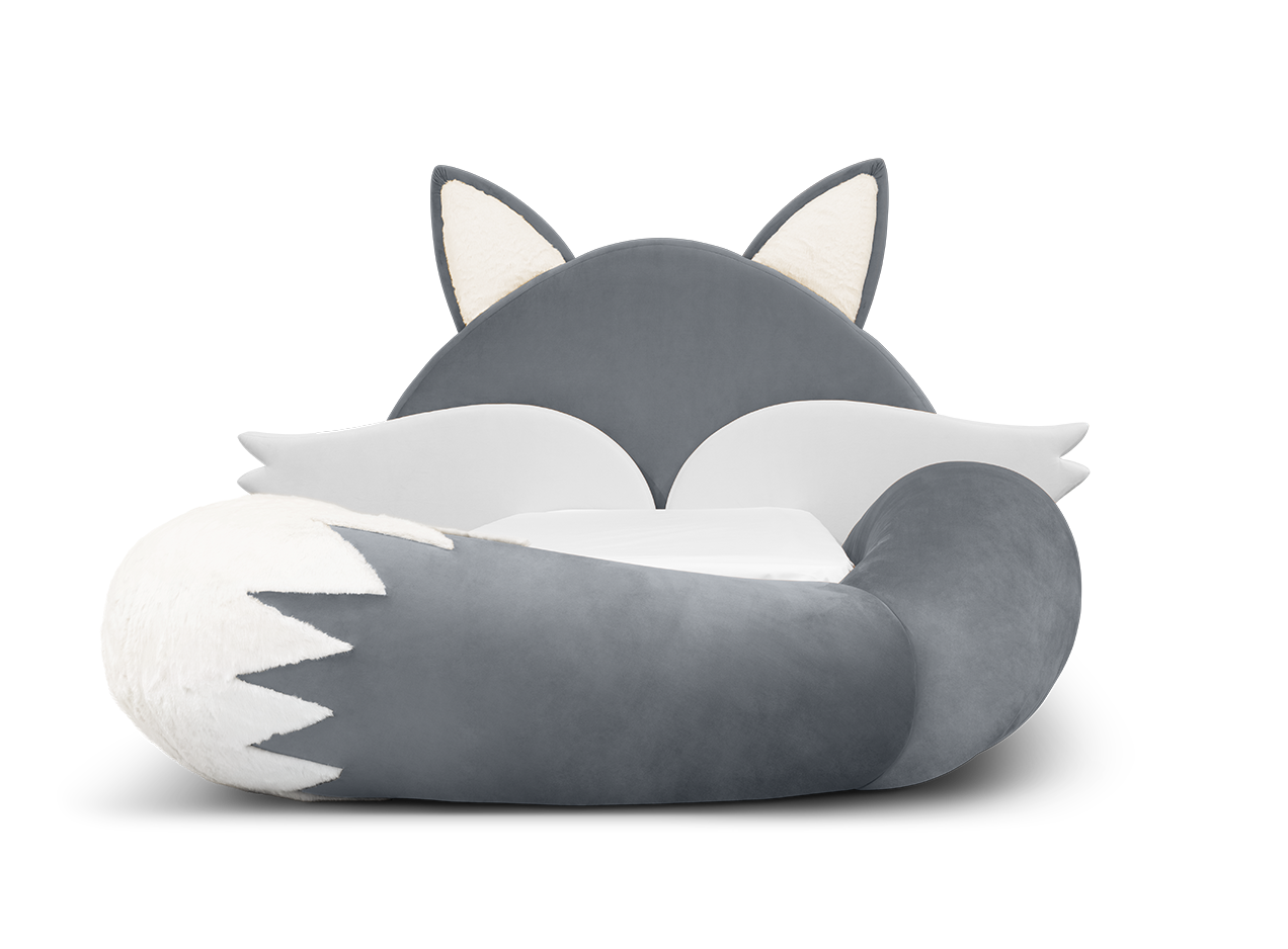 Fox Grey Kids Bed