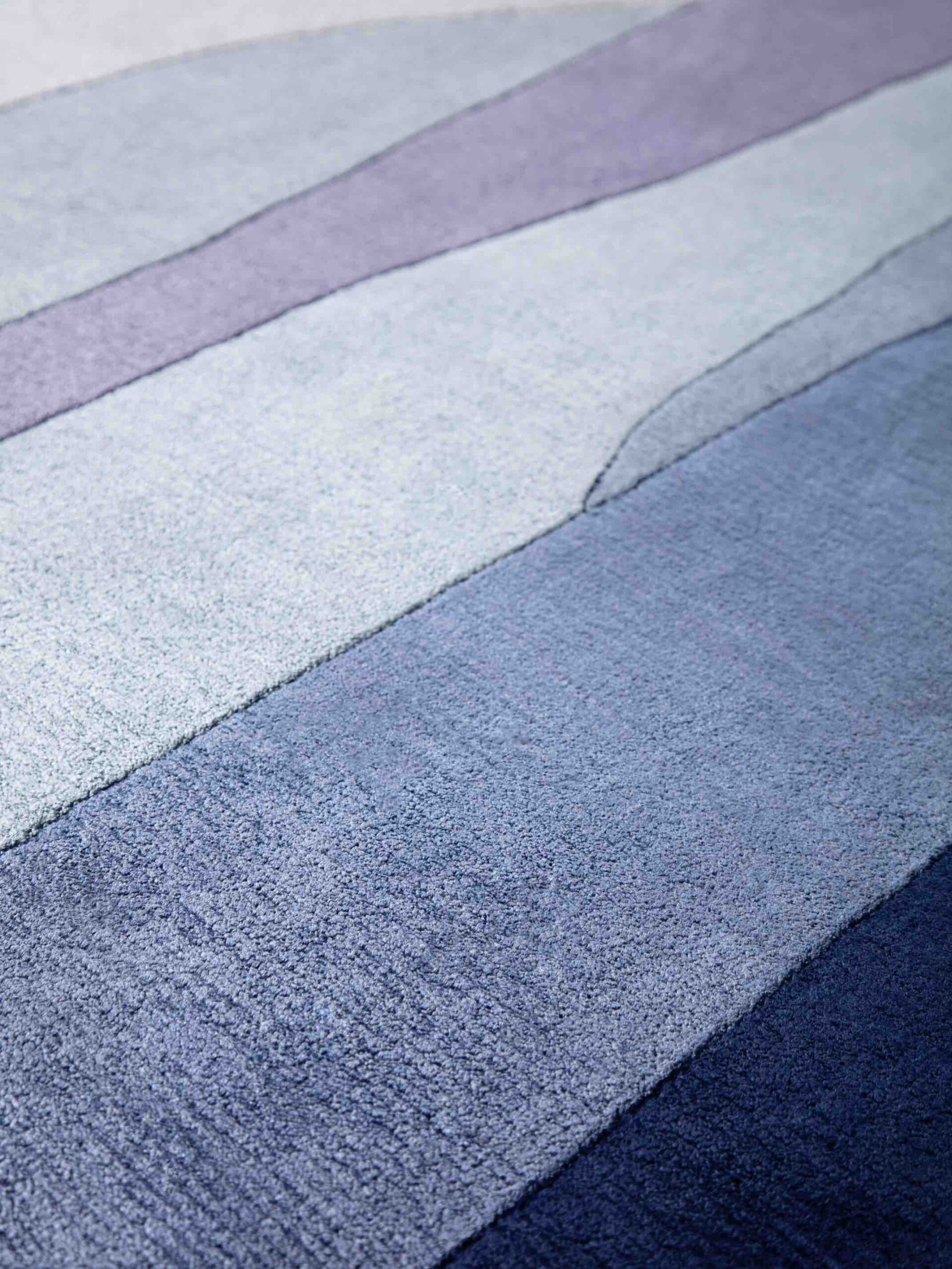 Scape Violet Designer Viscose Rug