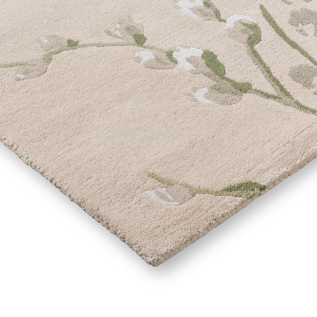 Willow Branch Hedgerow Green Rug | Size: 170 x 240 cm