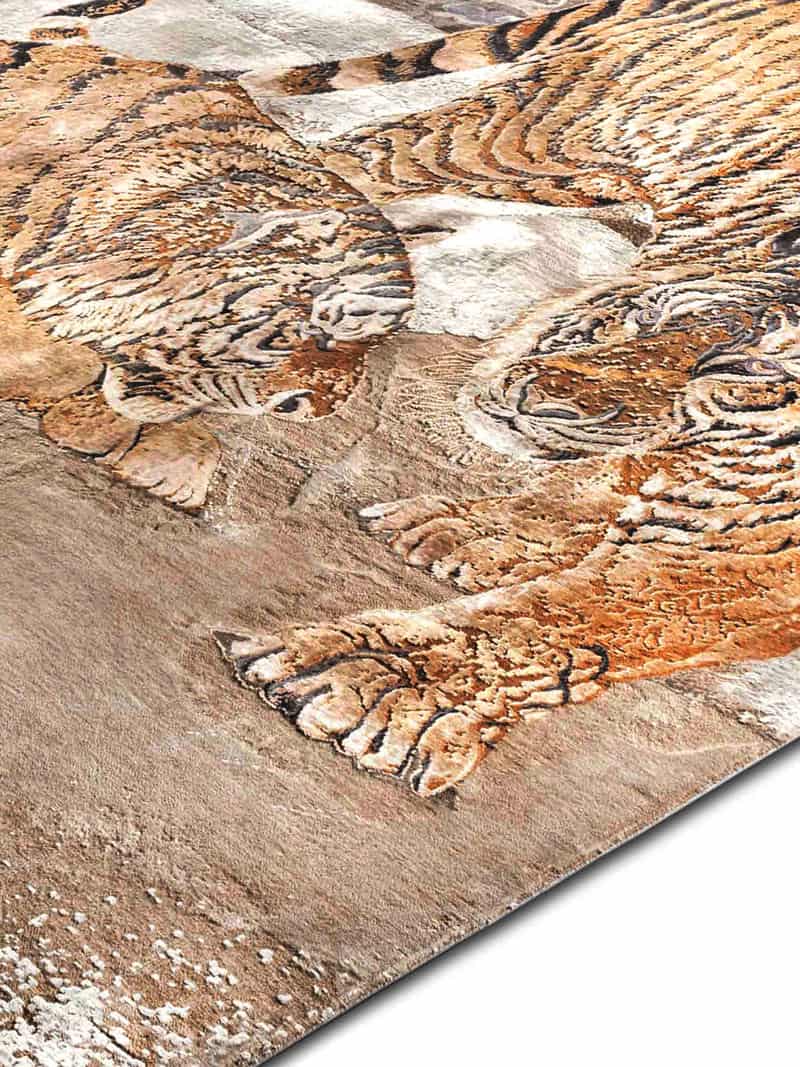 Tiger Hand-Woven Exquisite Rug | Size: 305 x 427 cm