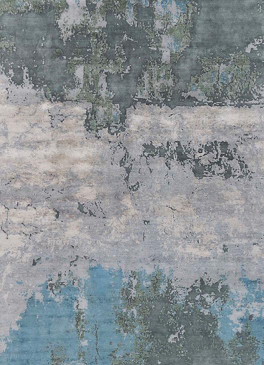 Abstract Luxury Bamboo Silk Rug