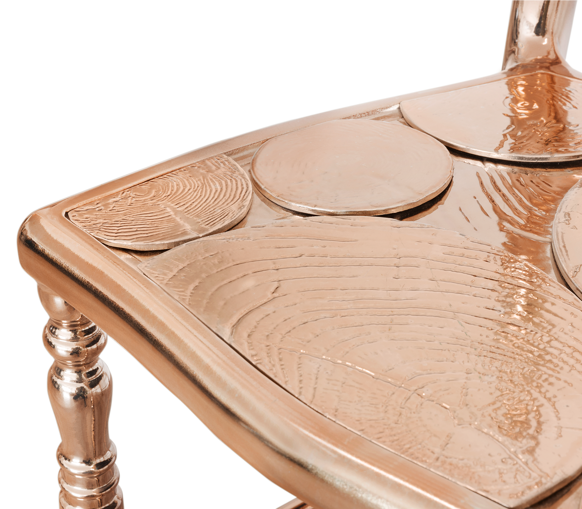 Empyrean Copper Accent Designer Chair