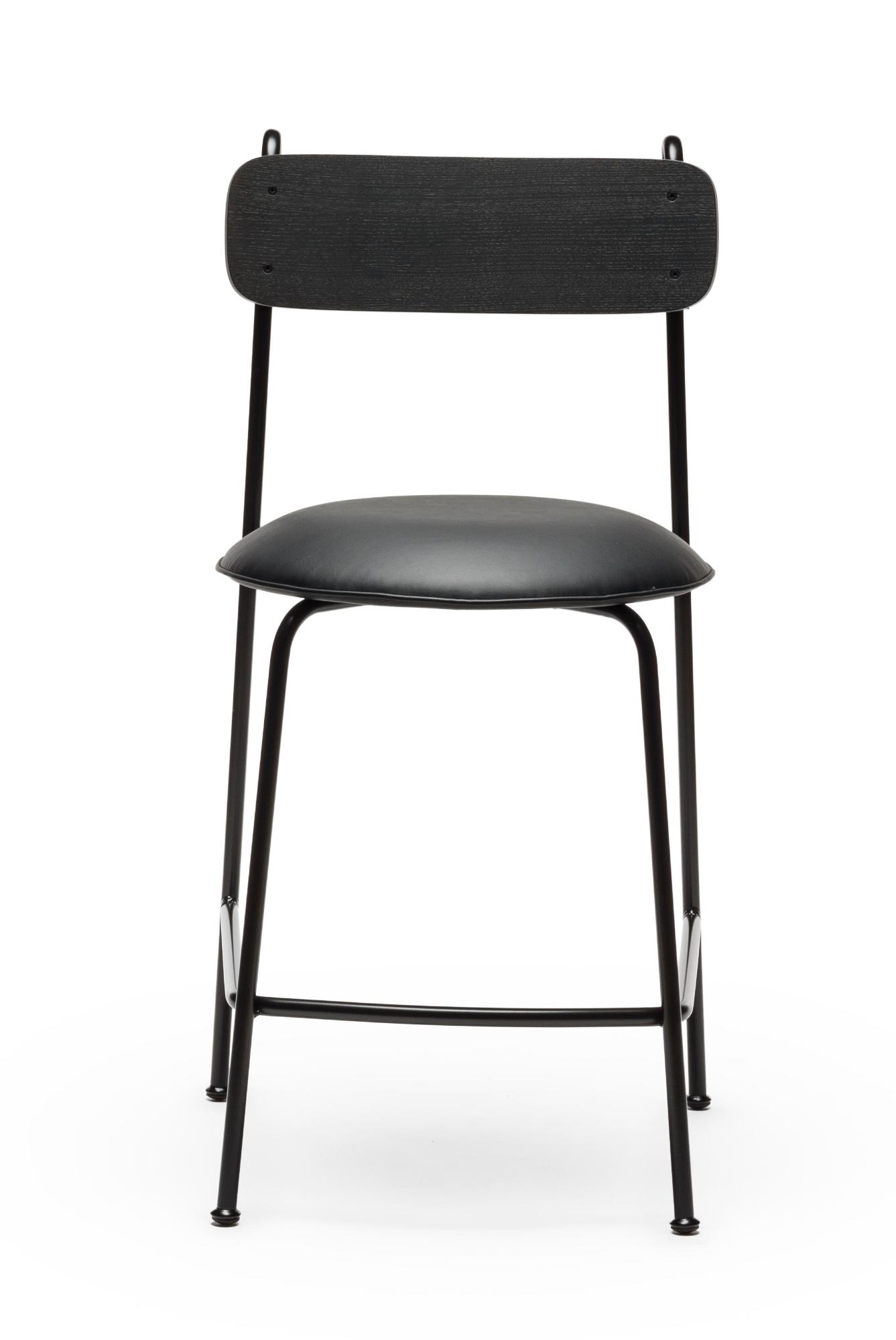 Lena Black Bar Chair