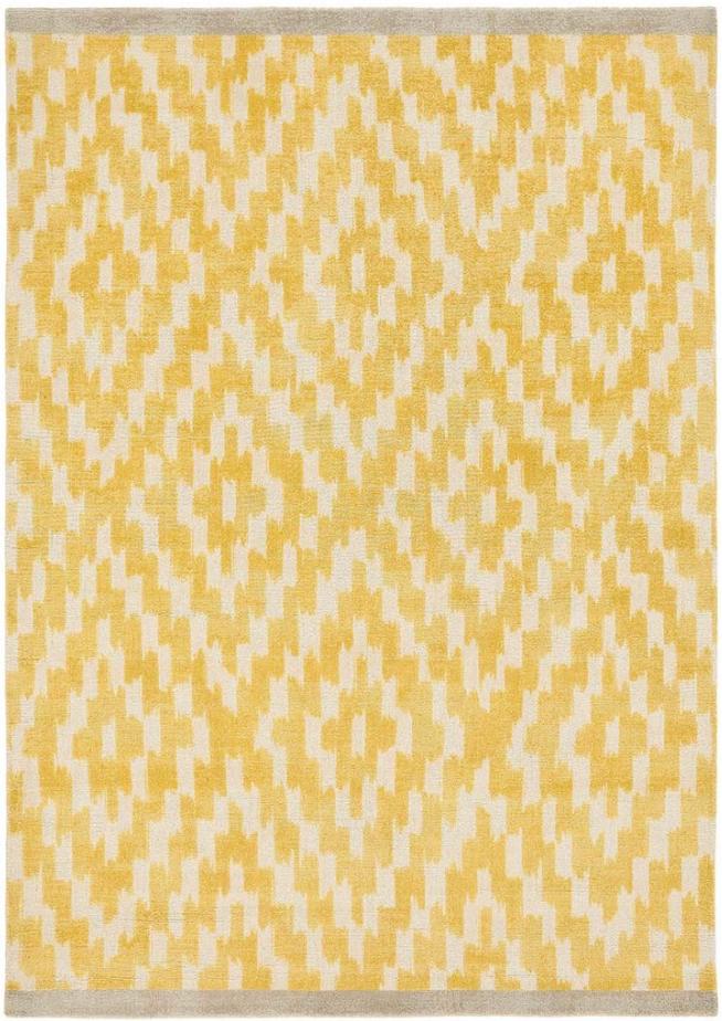 Diamonds Yellow Handwoven Rug | Size: 250 x 350 cm