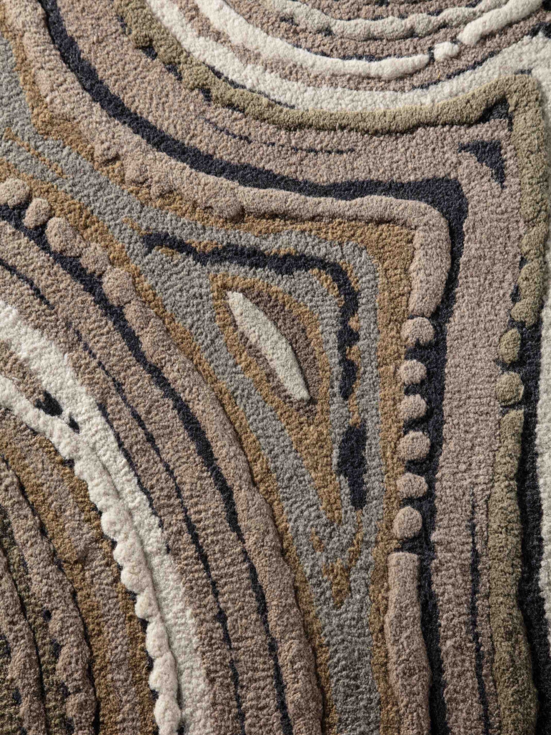Sushi Brown Wool / Viscose Rug