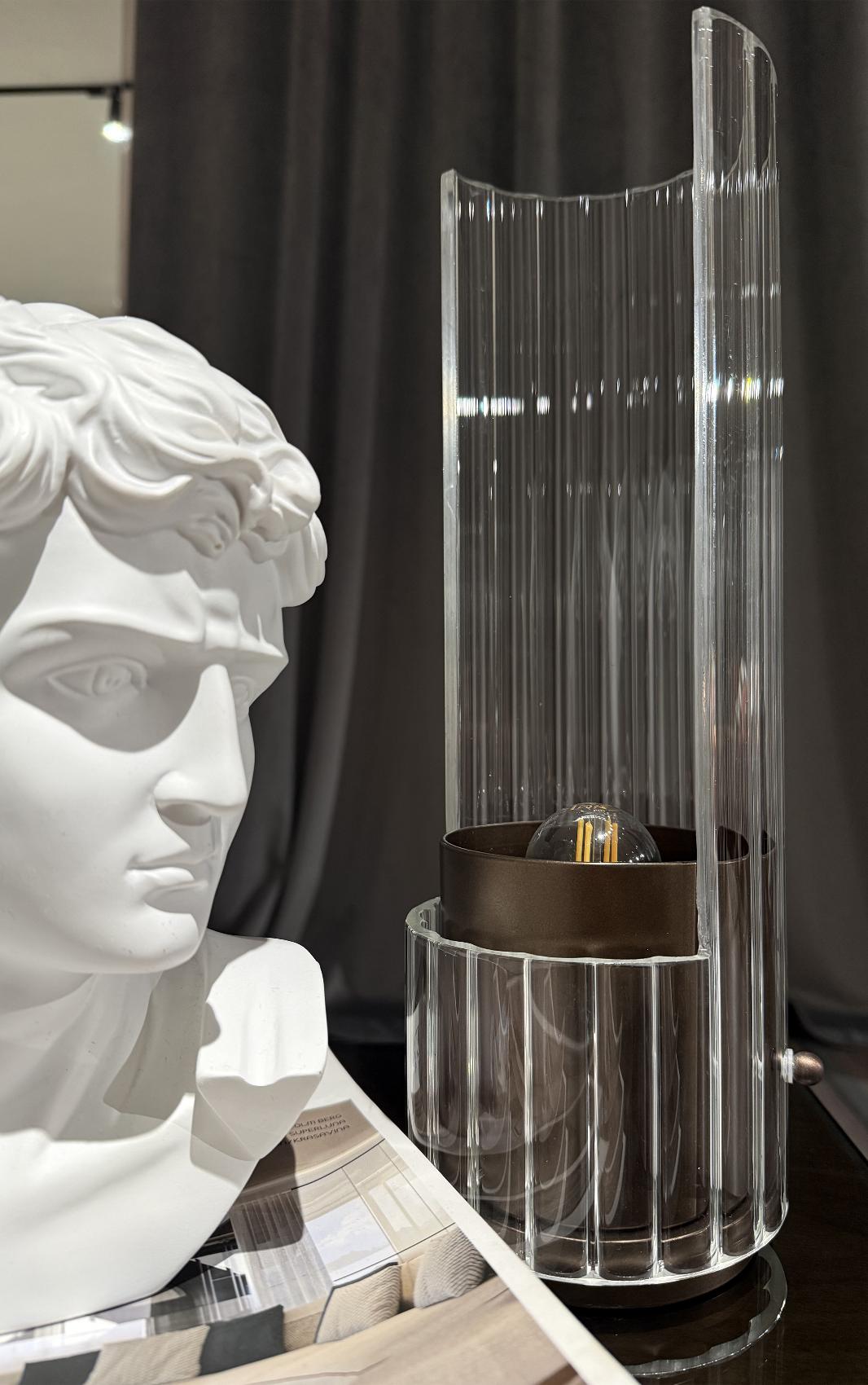 Bon Ton Glass Table Lamp