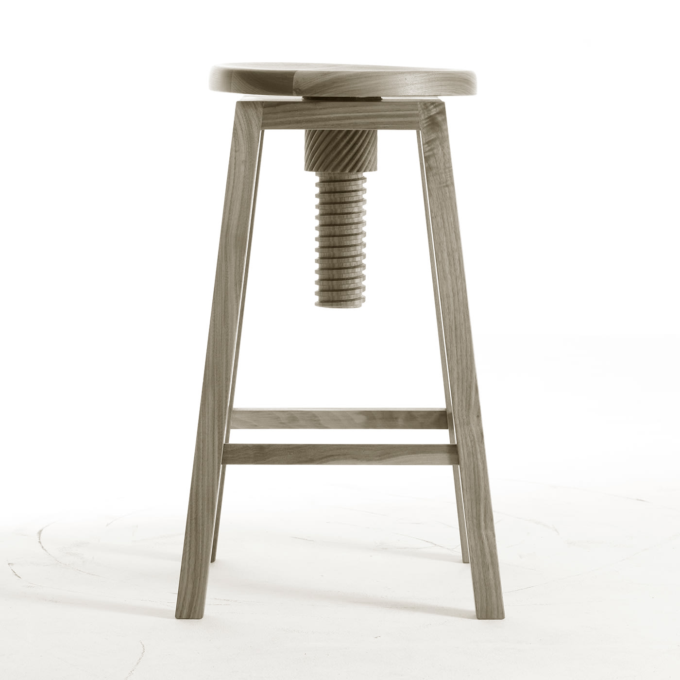 Invito High Grey Modern Stool