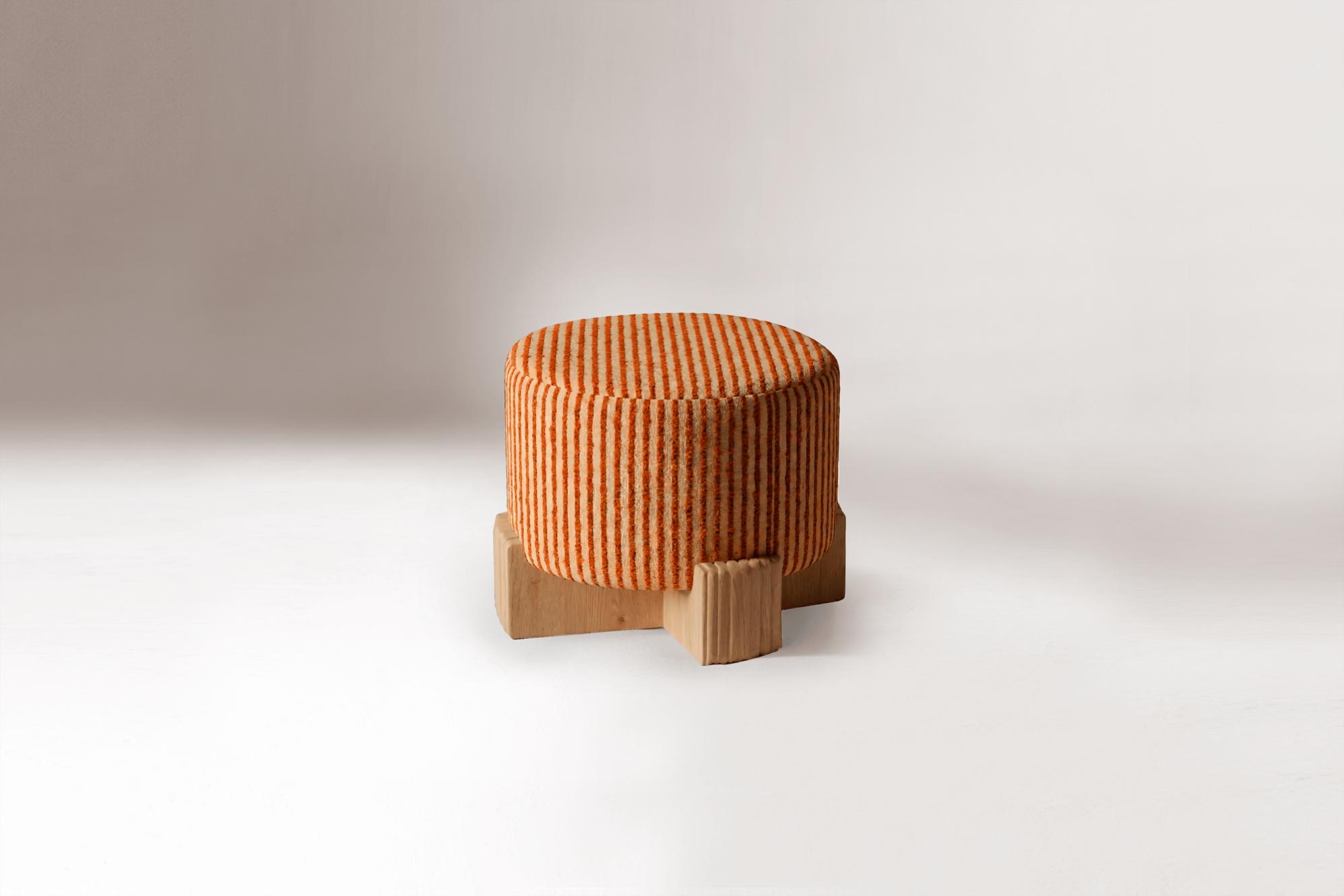 Twin Round Pouf