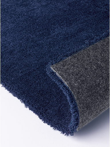Plain Machine Washable Blue Rug