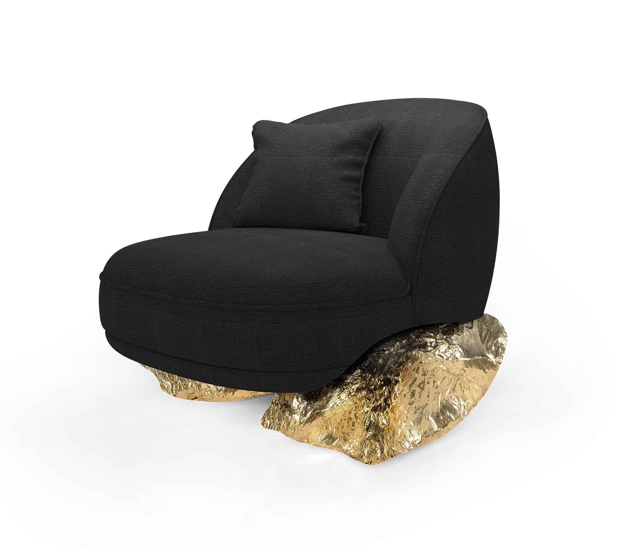 Angora II Baltic Black Designer Armchair