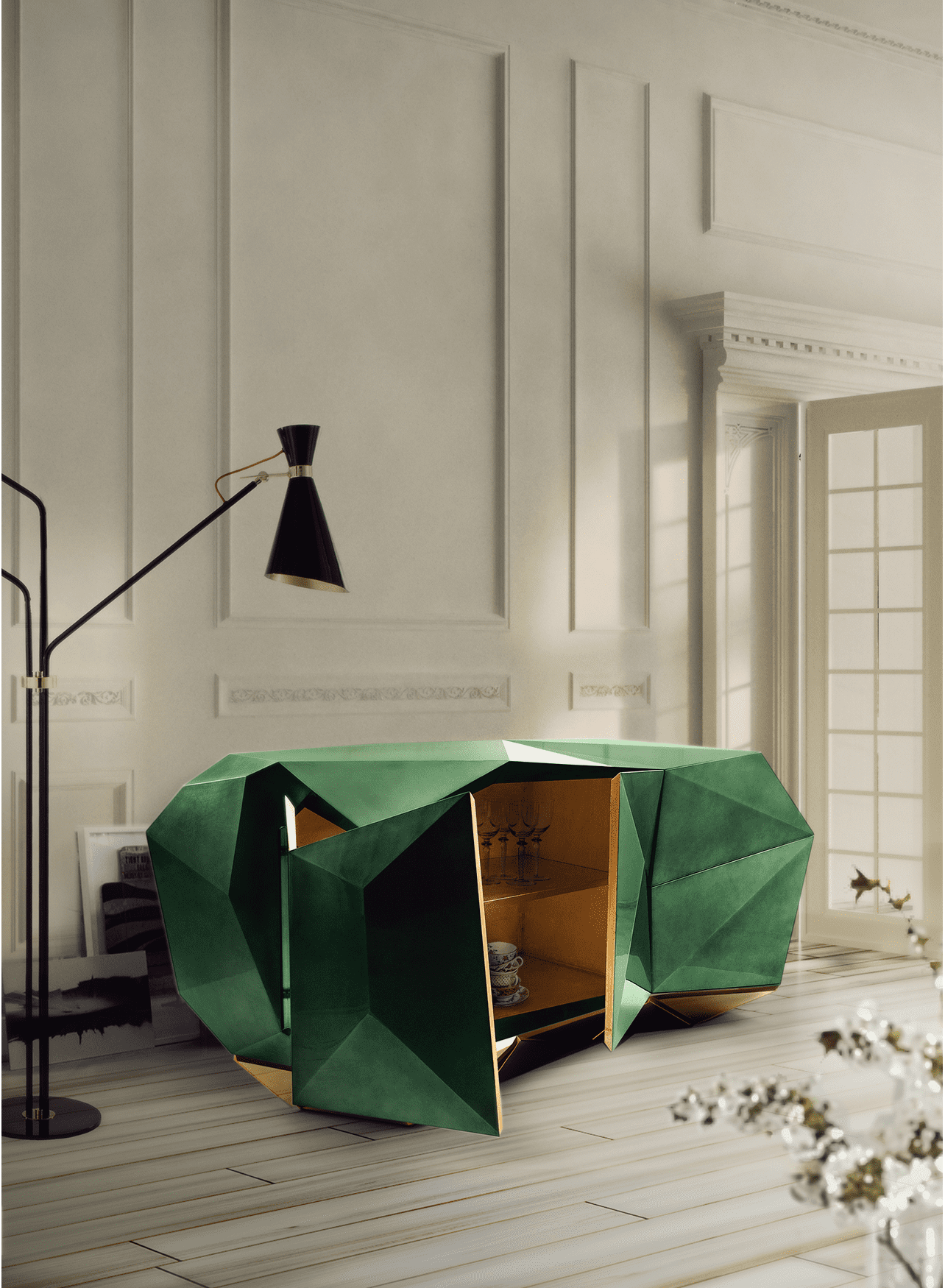 Prism Emerald Designer Sideboard