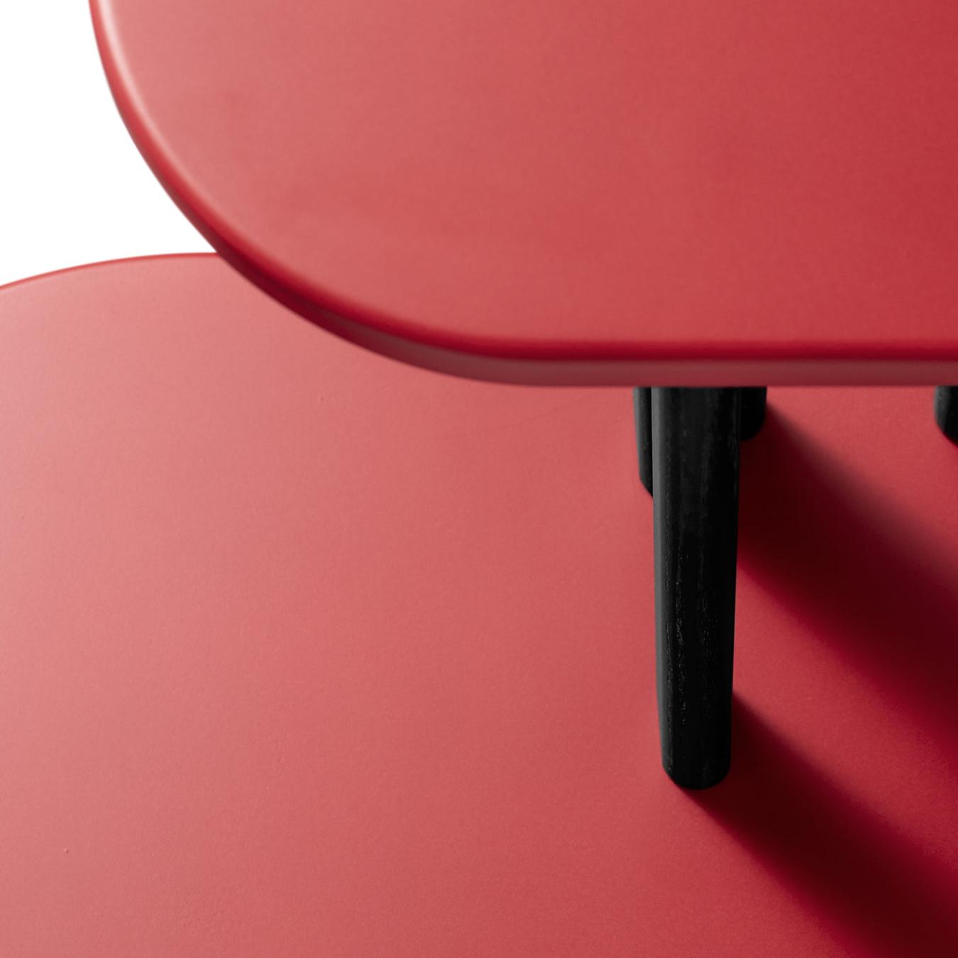 Black & Red Two-Tier Console Table