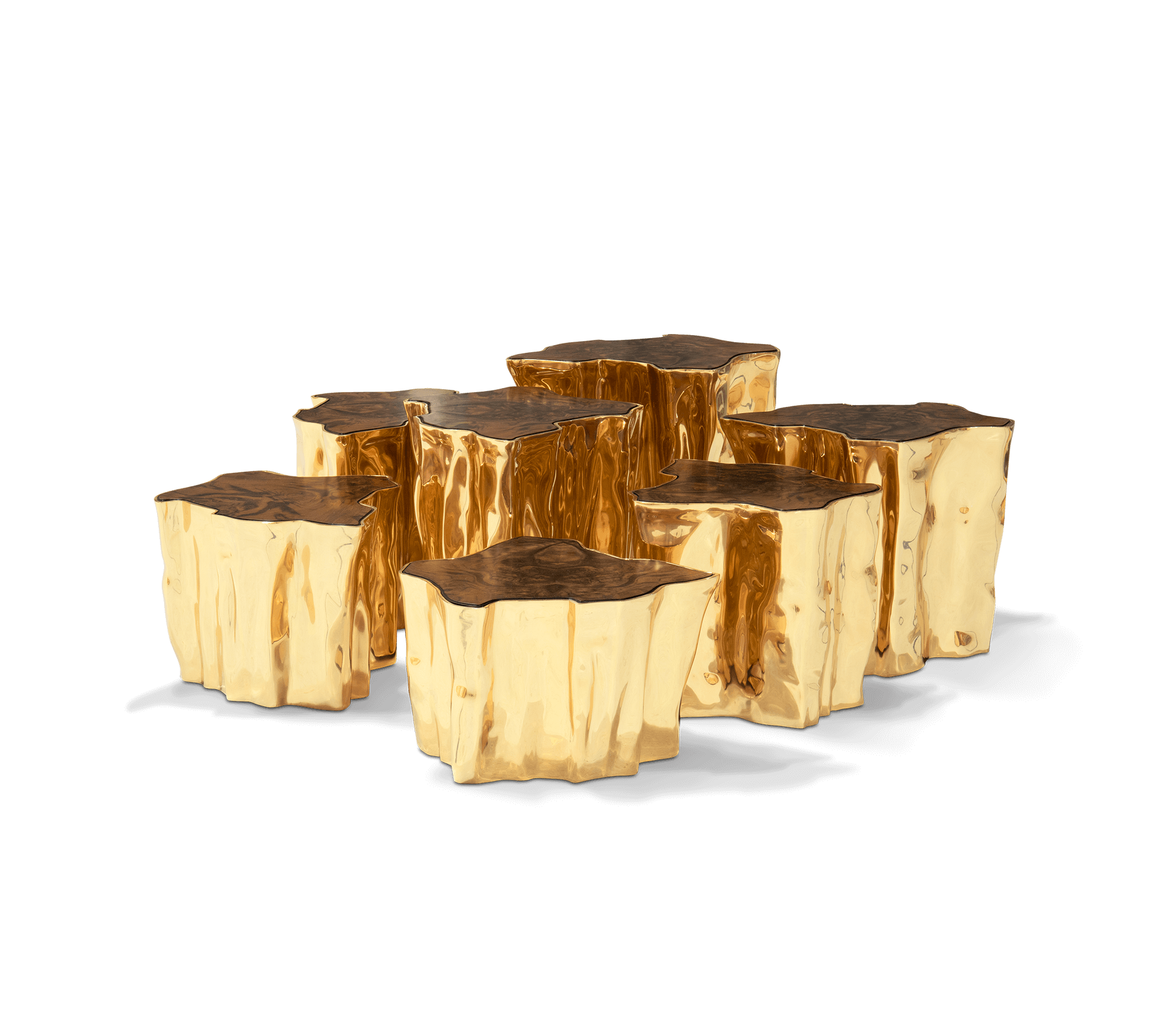 Walnut Finish Designer Coffee Table