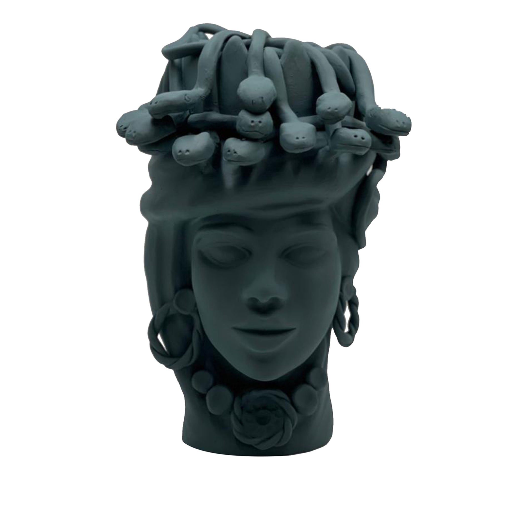 Matte Finish Moor's Head Sculpture