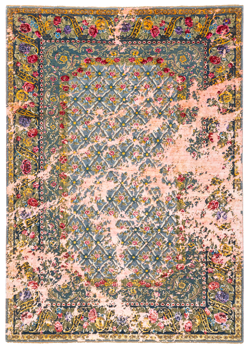 Savonnerie Hand-Knotted Rug