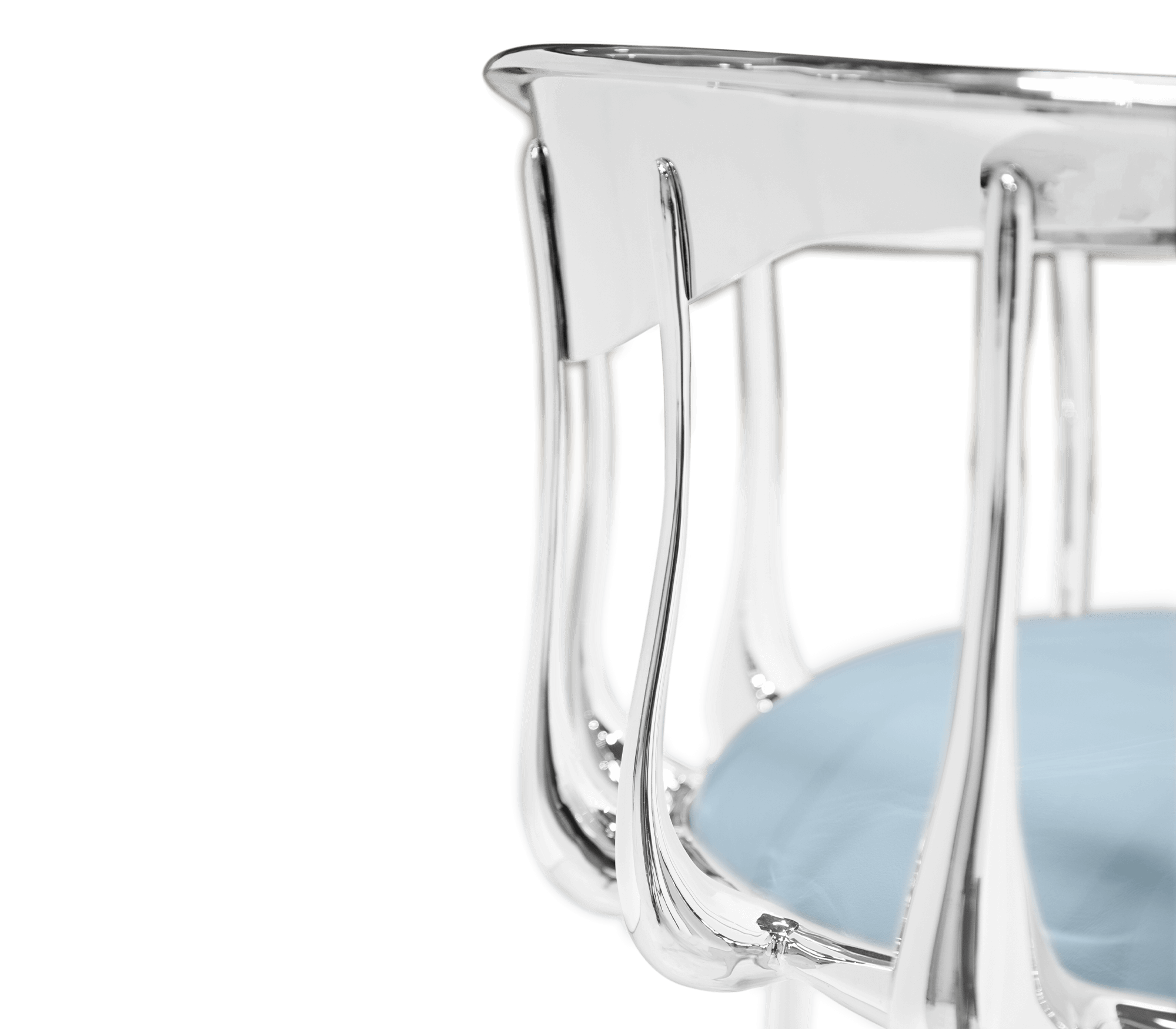 Silver Designer Luxe Chair