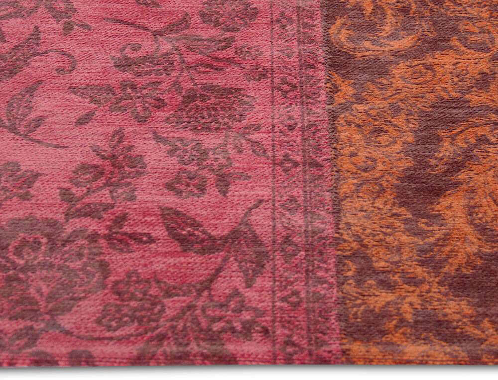 Patchwork Rug Multi Orange Purple