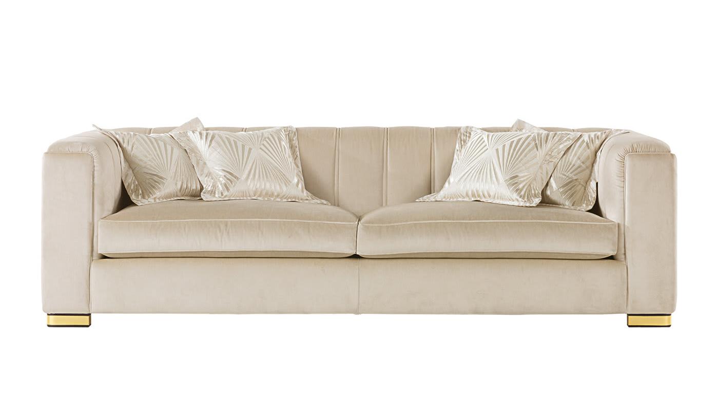 Magritte Ivory 3-Seater Italian Sofa