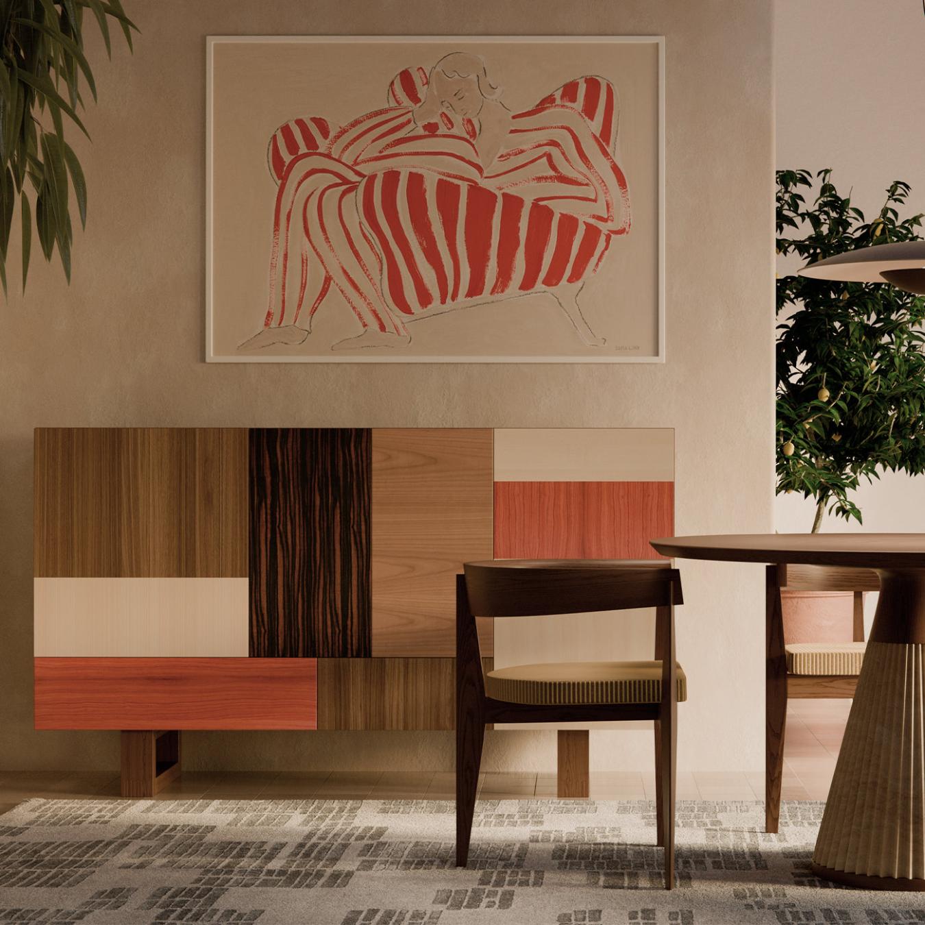 Fantesca Multicolor Handcrafted Sideboard