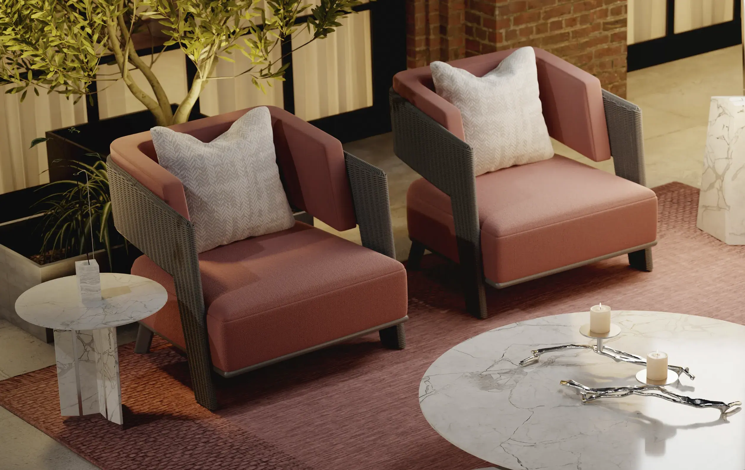 Diadem Grey Armchair